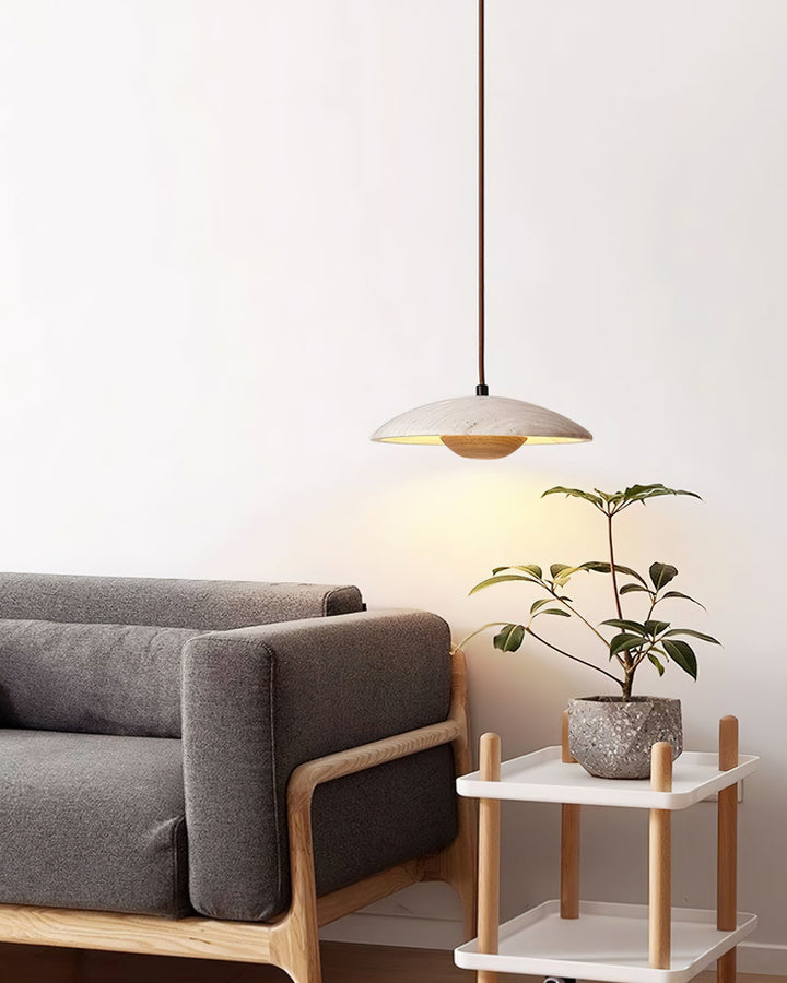 Lampa Wisząca Solara z Drewna