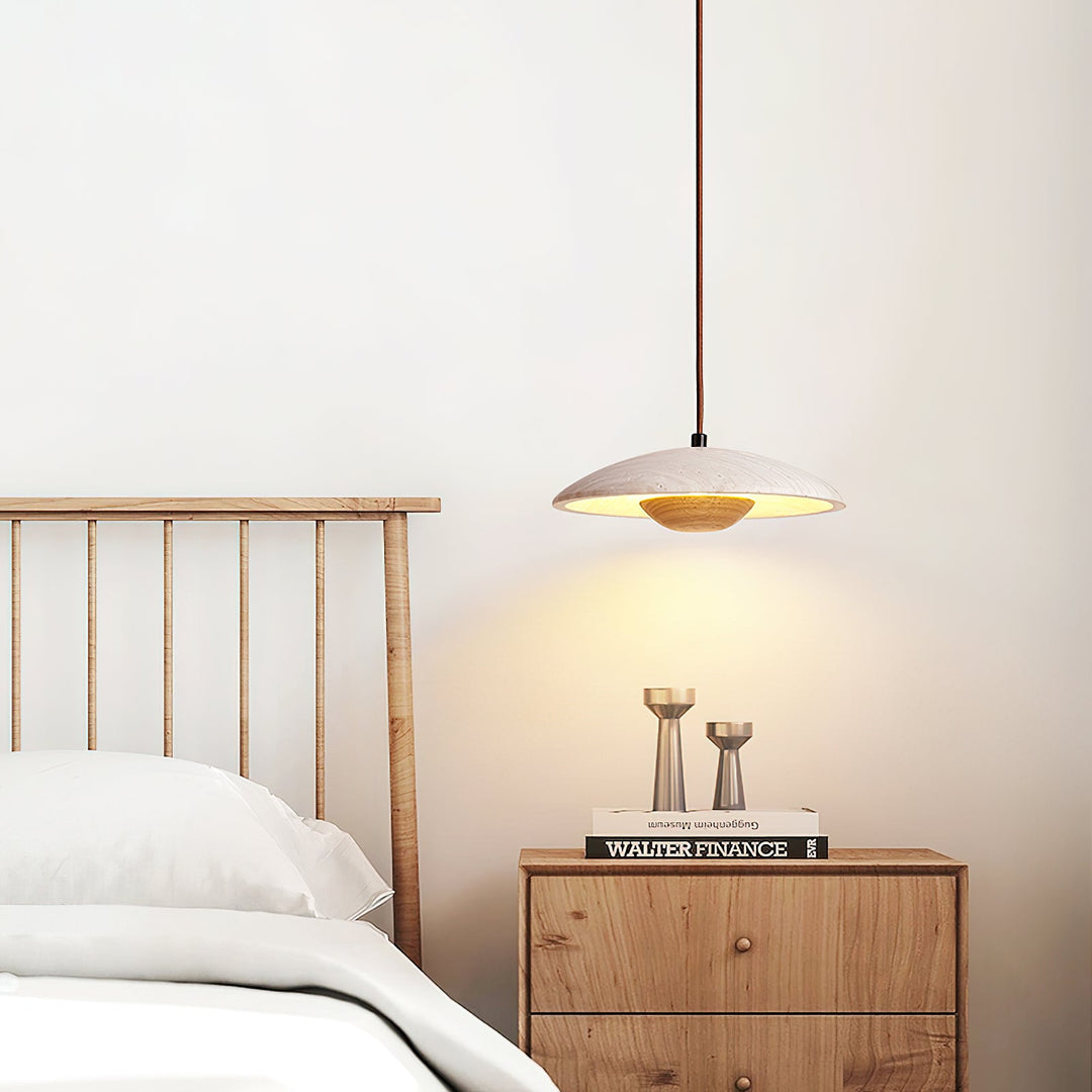 Lampa Wisząca Solara z Drewna
