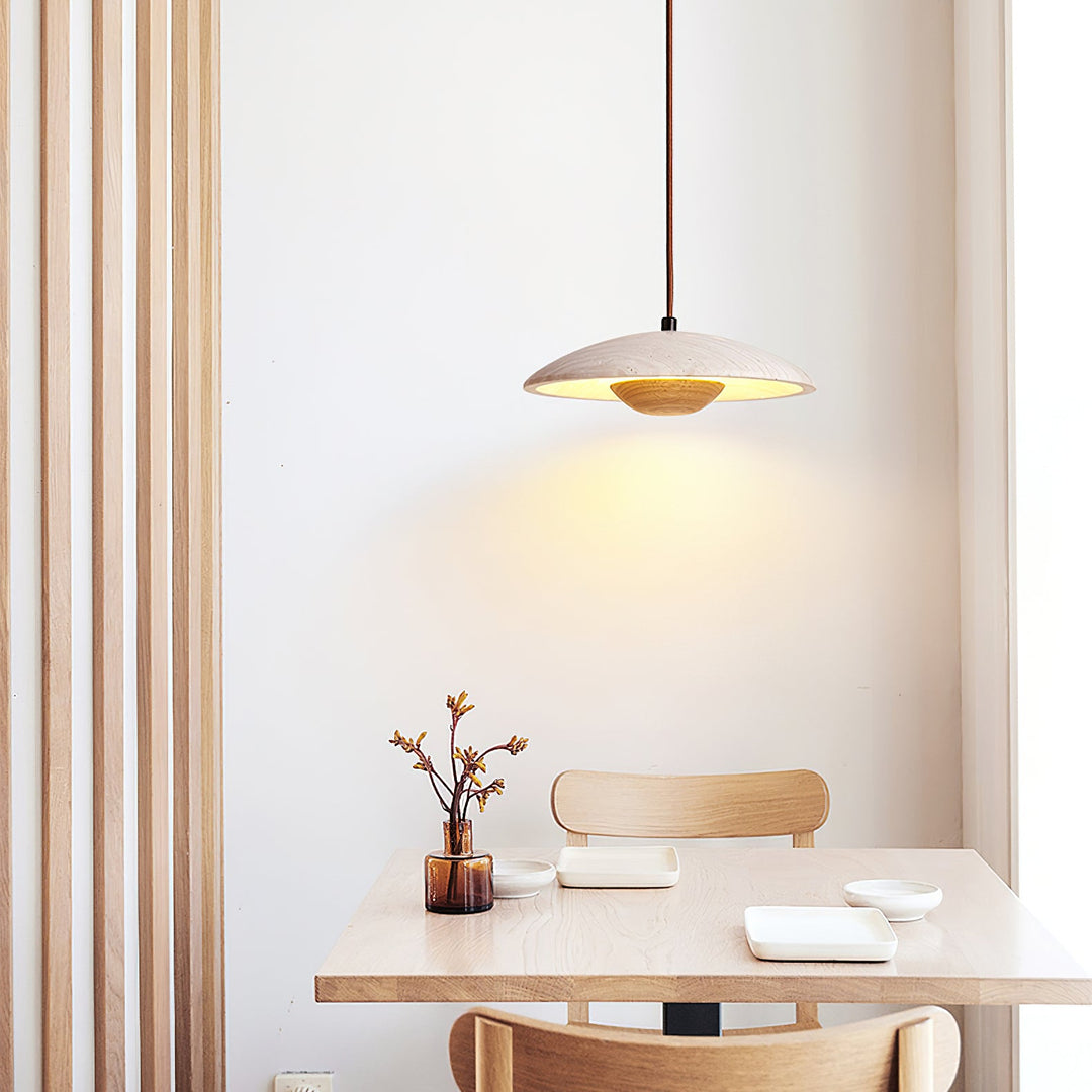 Lampa Wisząca Solara z Drewna