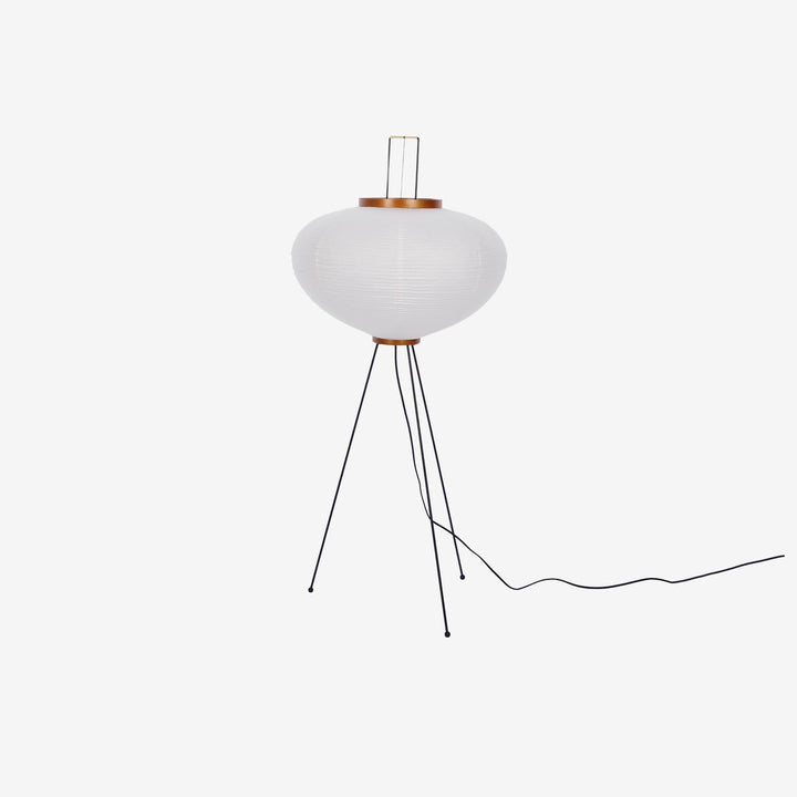 Lampa podłogowa z papieru ryżowego