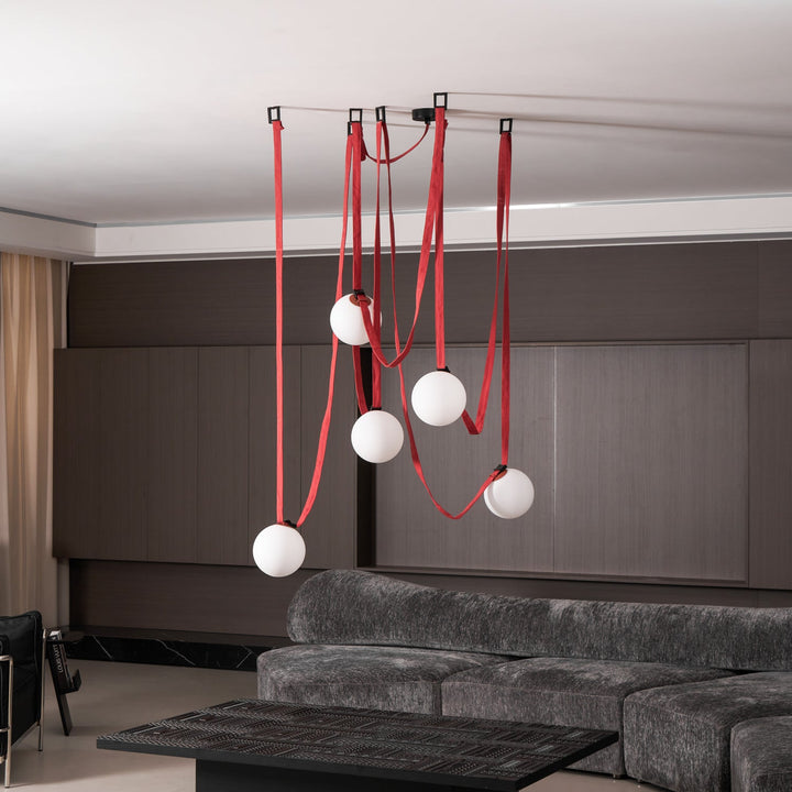 Wielokrotna Lampa Wisząca z Paskami