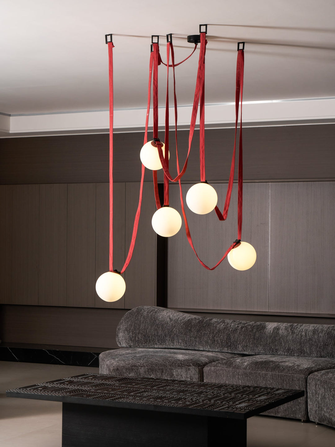 Wielokrotna Lampa Wisząca z Paskami