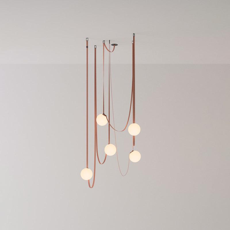 Wielokrotna Lampa Wisząca z Paskami