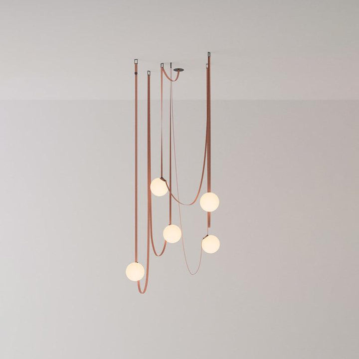 Wielokrotna Lampa Wisząca z Paskami