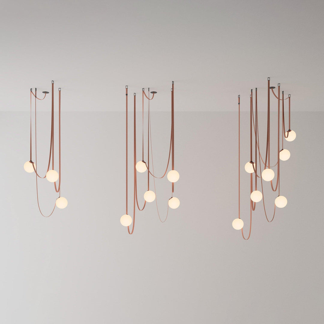 Wielokrotna Lampa Wisząca z Paskami