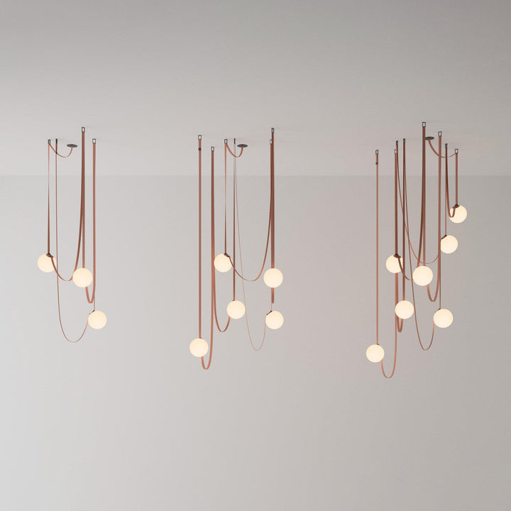 Wielokrotna Lampa Wisząca z Paskami