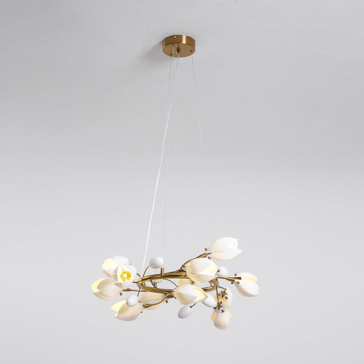 Żyrandol Porcelanowy Magnolia