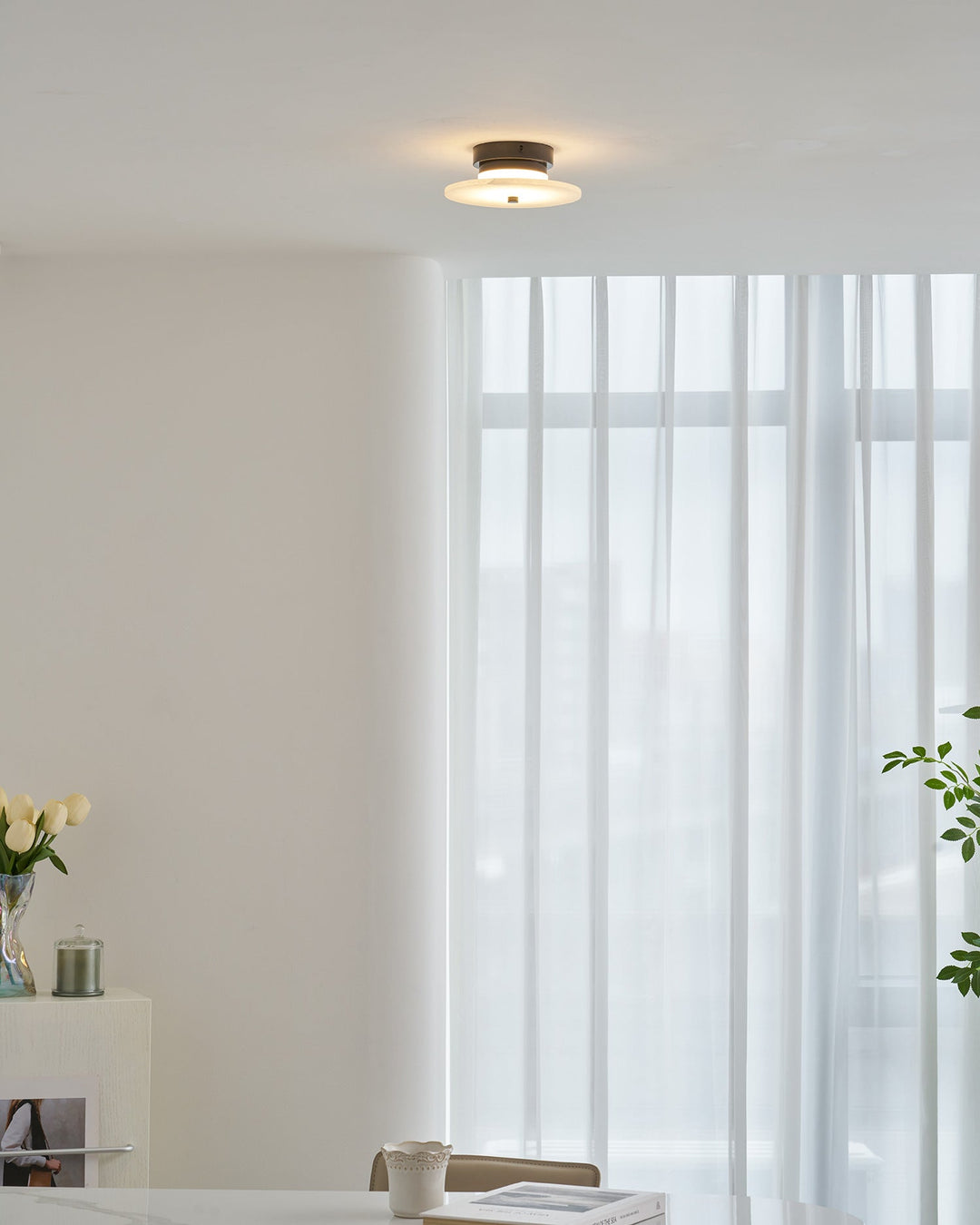 Lampa sufitowa Ankeny Alabaster