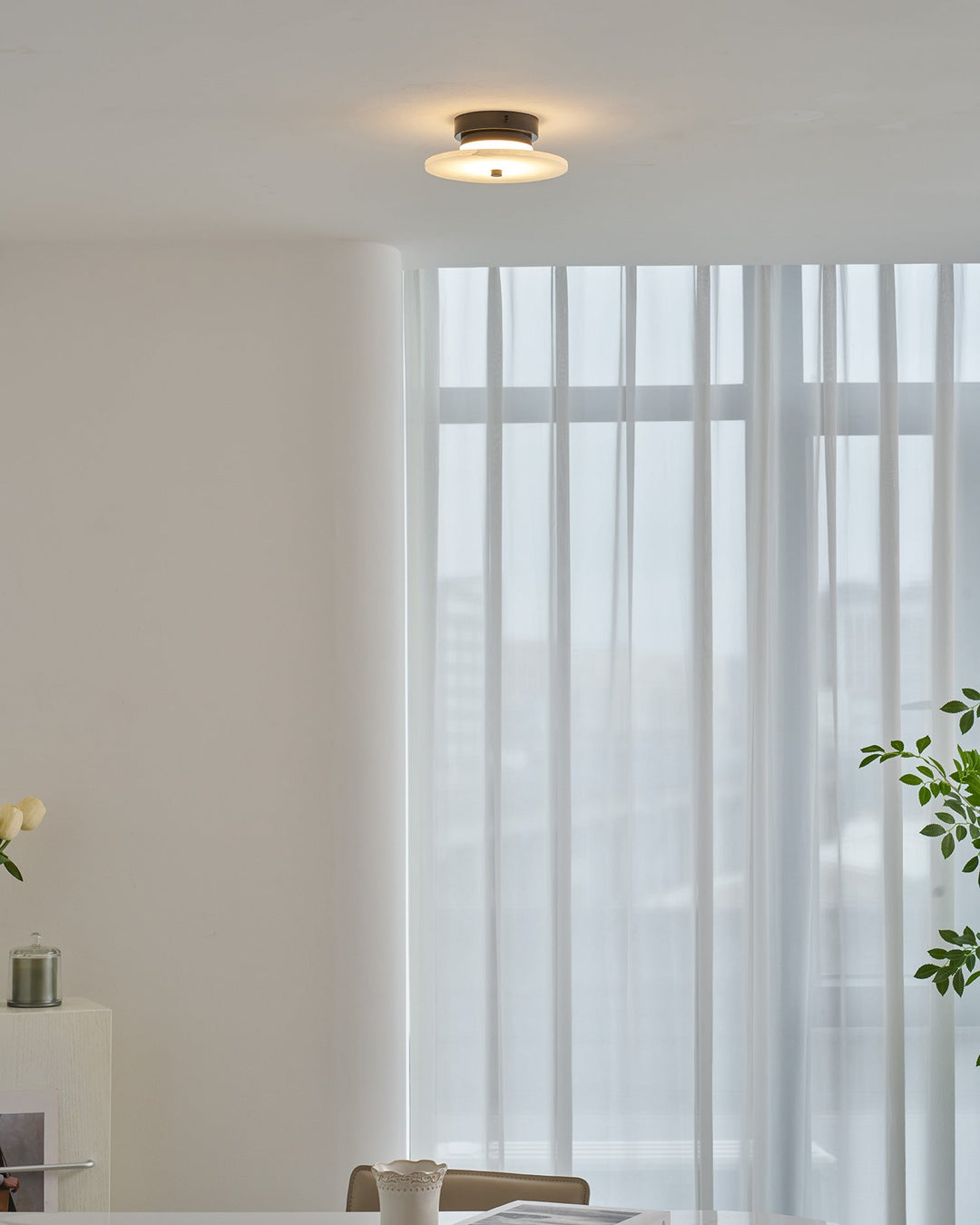 Lampa sufitowa Ankeny Alabaster