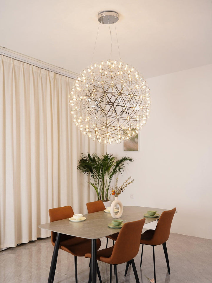 Srebrna Lampa Wisząca Spark Ball
