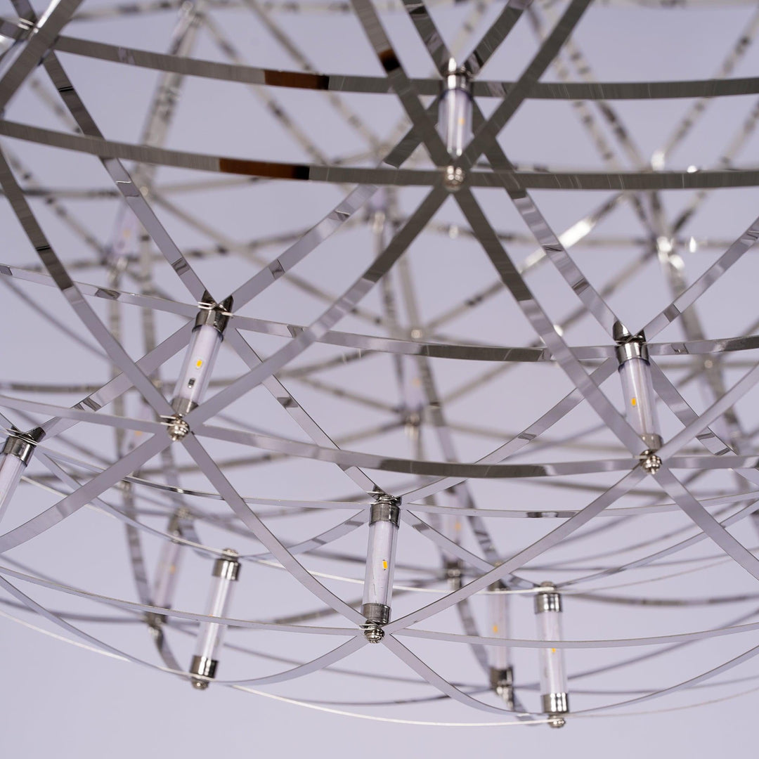 Srebrna Lampa Wisząca Spark Ball