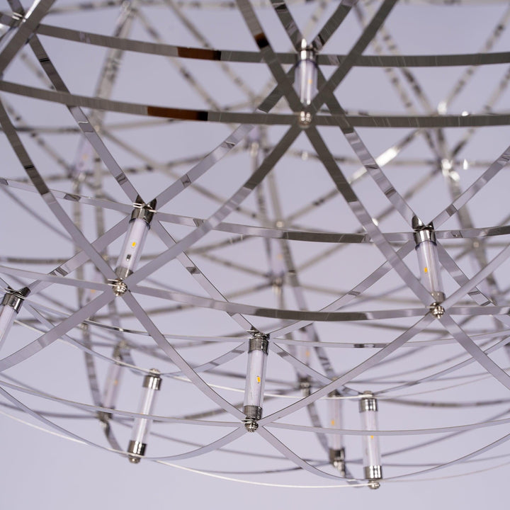 Srebrna Lampa Wisząca Spark Ball