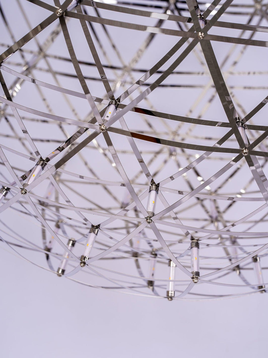 Srebrna Lampa Wisząca Spark Ball