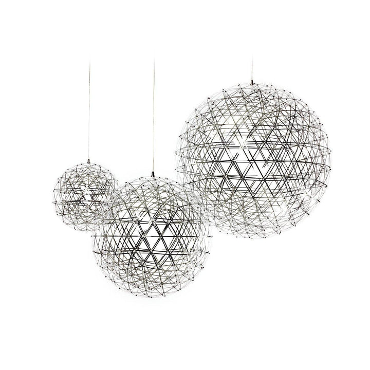Srebrna Lampa Wisząca Spark Ball