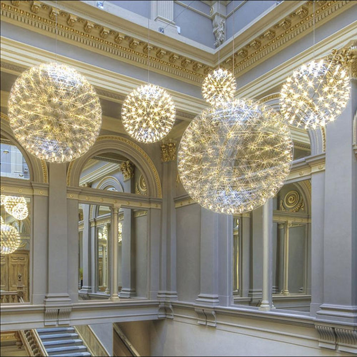 Złota Lampa Wisząca Spark Ball