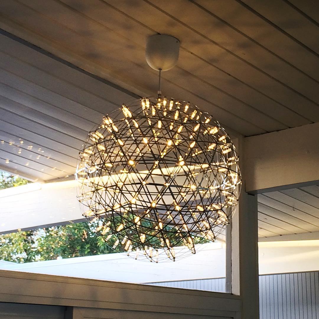 Srebrna Lampa Wisząca Spark Ball