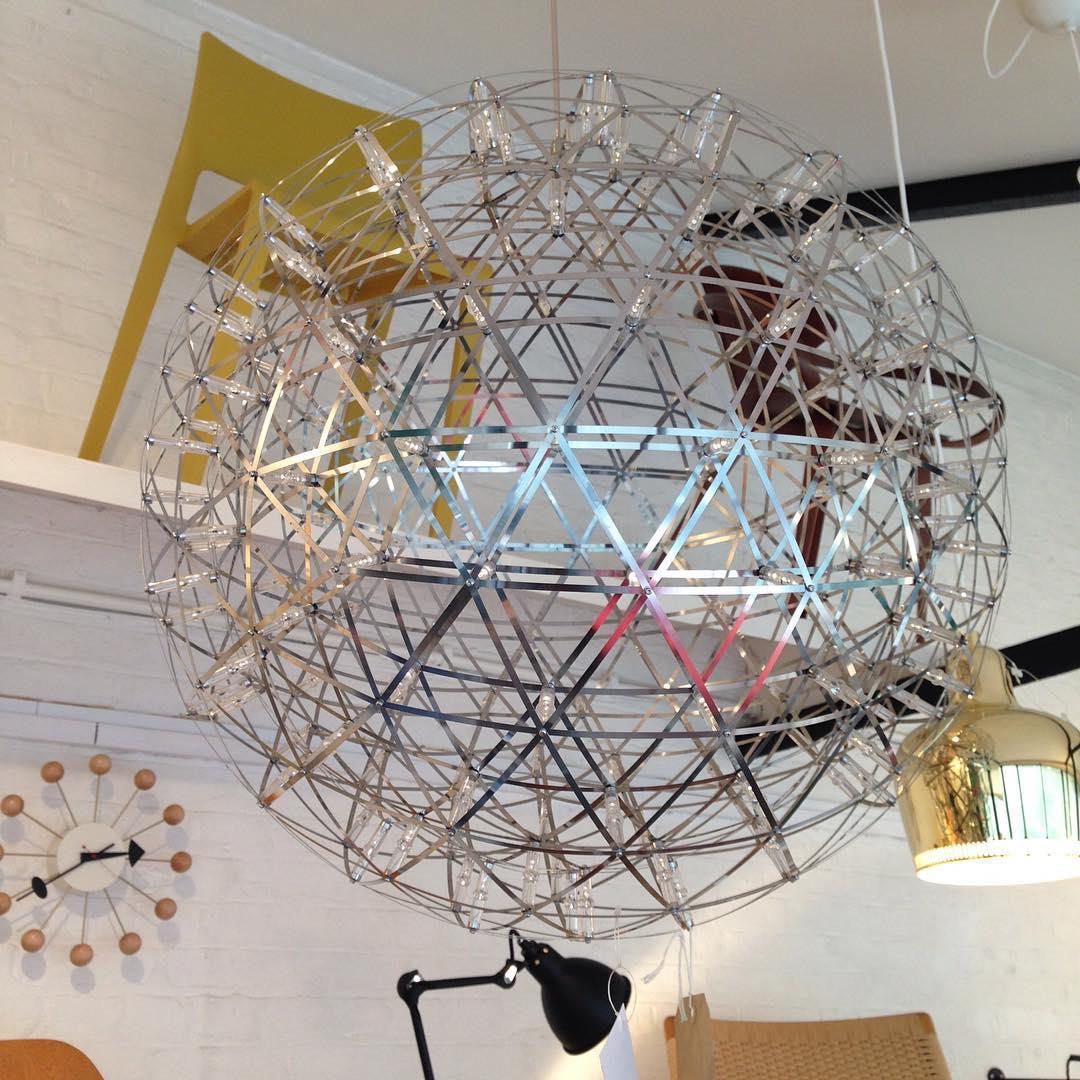 Srebrna Lampa Wisząca Spark Ball
