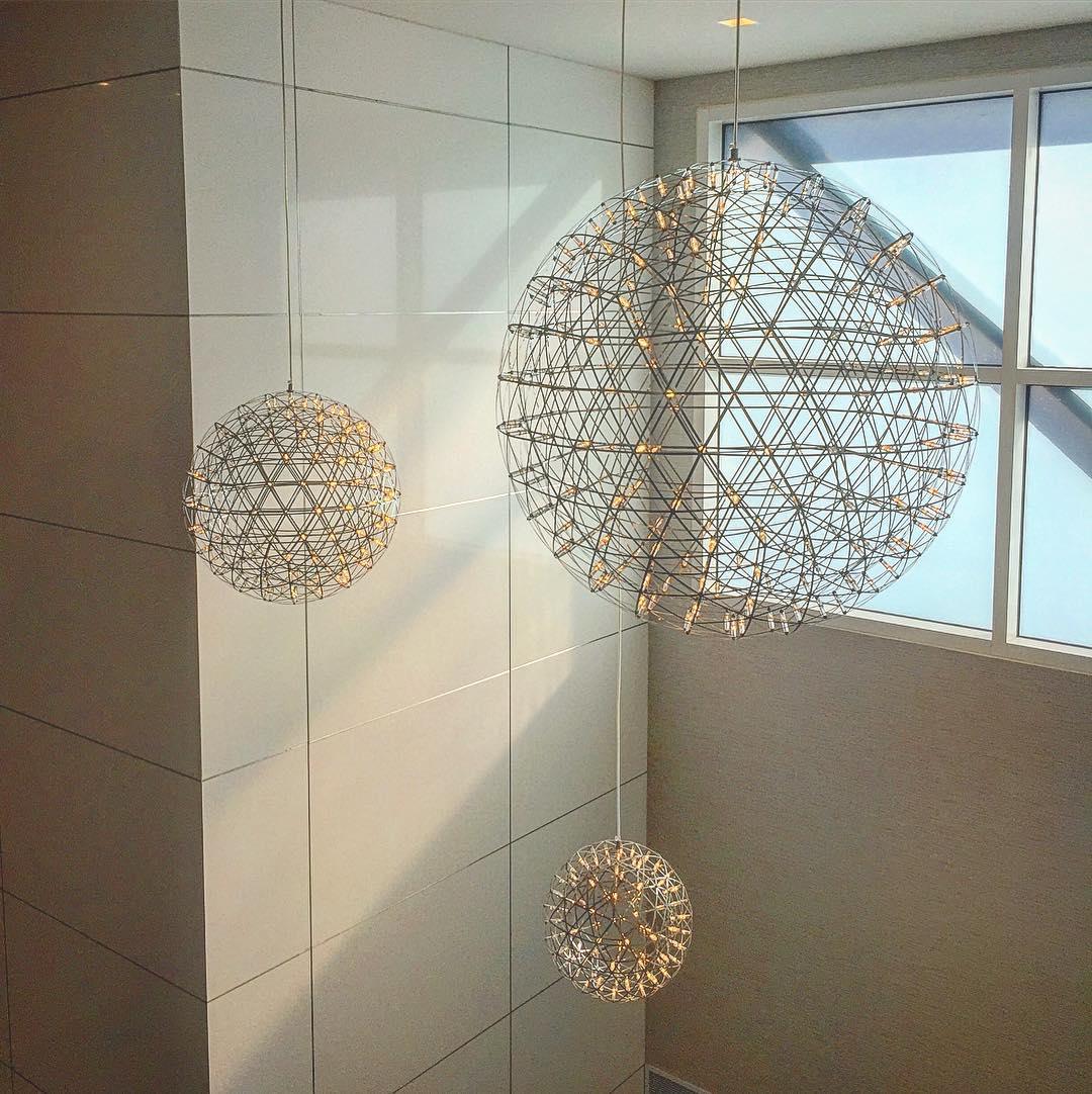 Złota Lampa Wisząca Spark Ball
