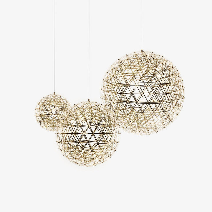 Złota Lampa Wisząca Spark Ball