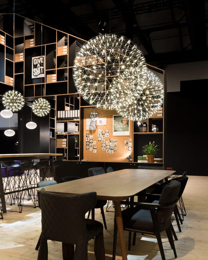 Srebrna Lampa Wisząca Spark Ball
