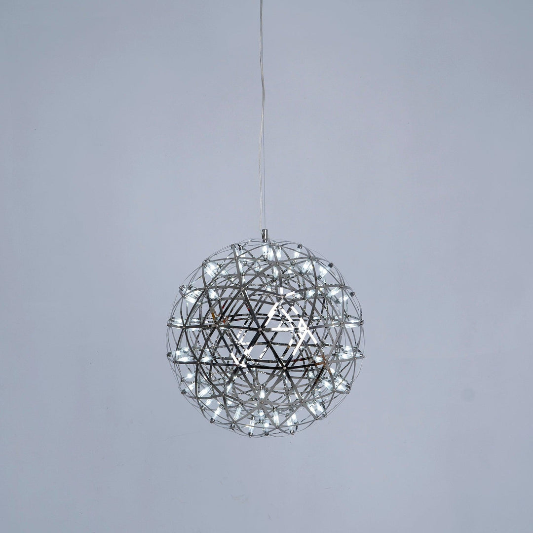 Srebrna Lampa Wisząca Spark Ball