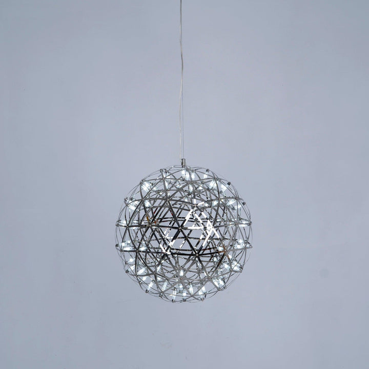 Srebrna Lampa Wisząca Spark Ball
