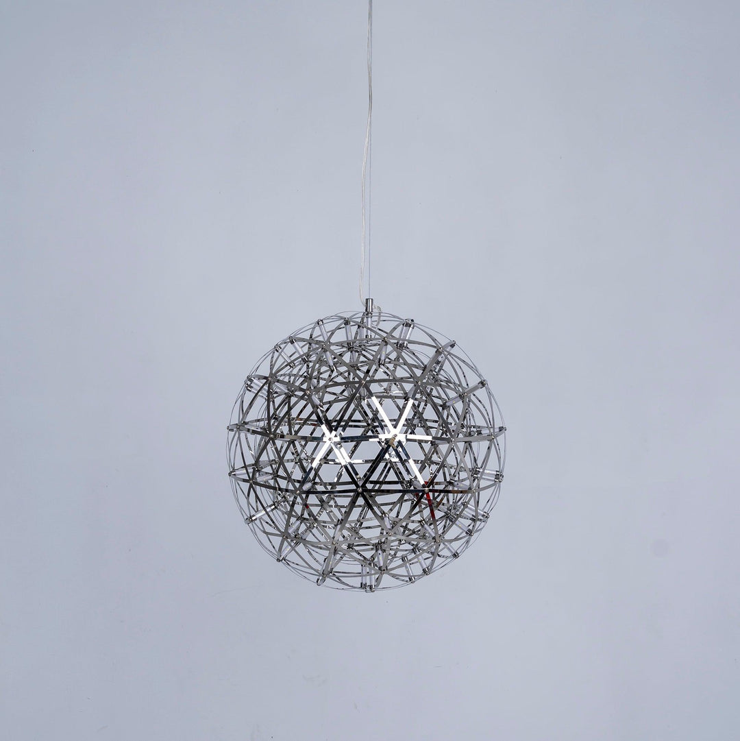 Srebrna Lampa Wisząca Spark Ball