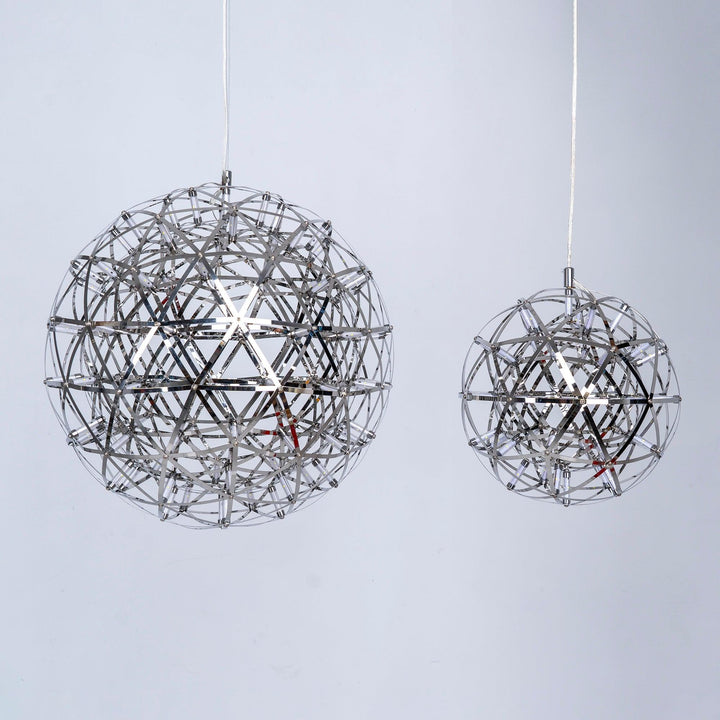 Srebrna Lampa Wisząca Spark Ball