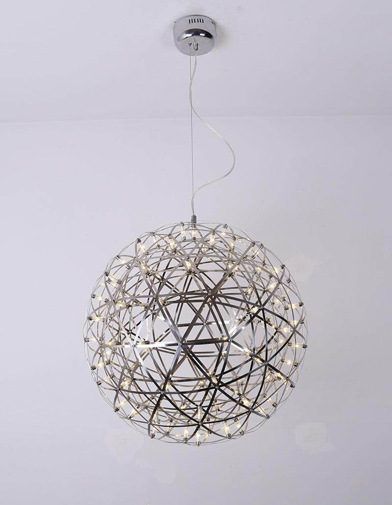 Srebrna Lampa Wisząca Spark Ball