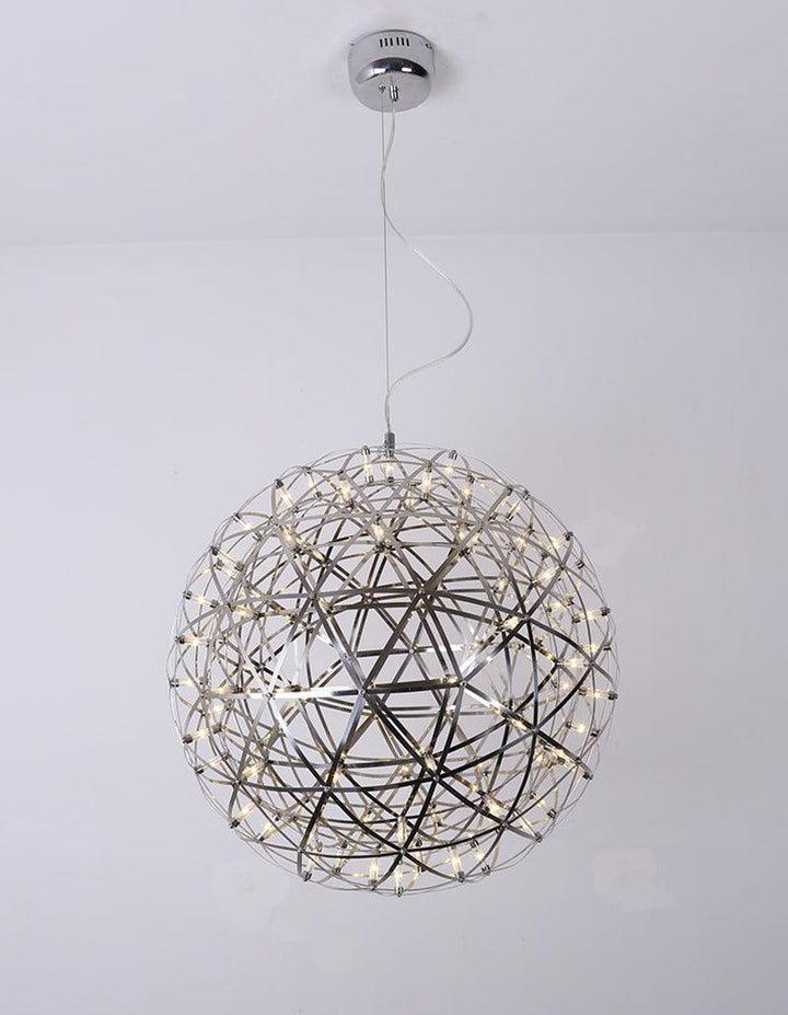 Srebrna Lampa Wisząca Spark Ball