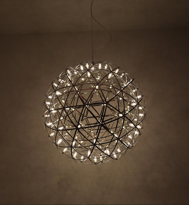 Srebrna Lampa Wisząca Spark Ball