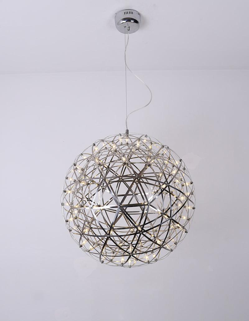 Srebrna Lampa Wisząca Spark Ball