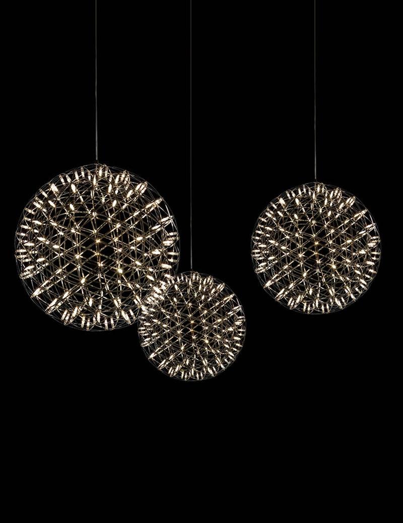 Srebrna Lampa Wisząca Spark Ball