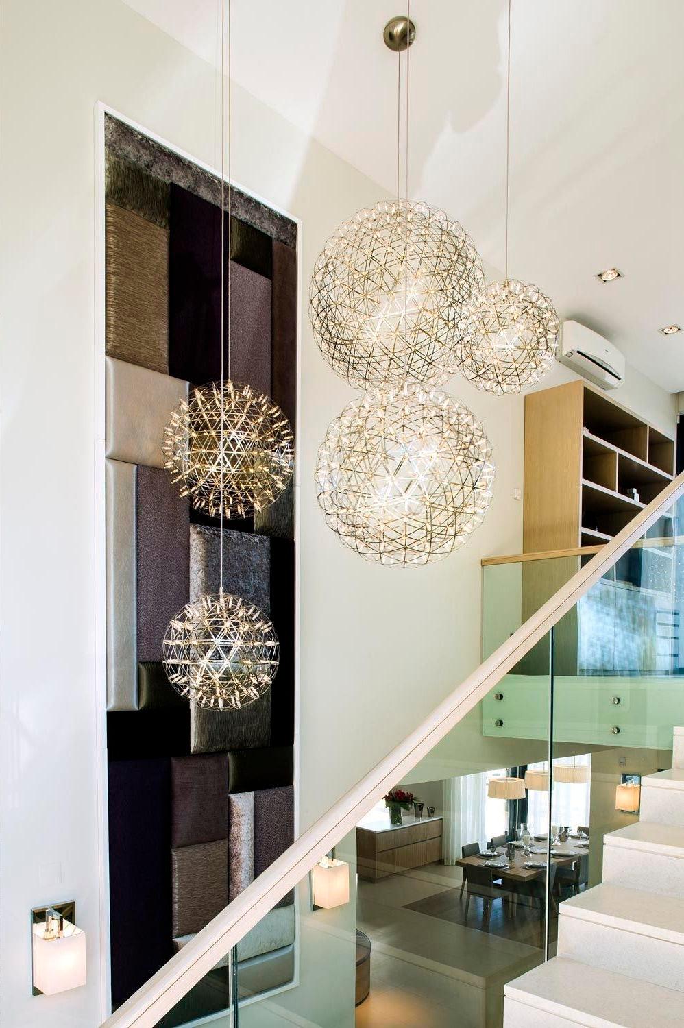 Srebrna Lampa Wisząca Spark Ball