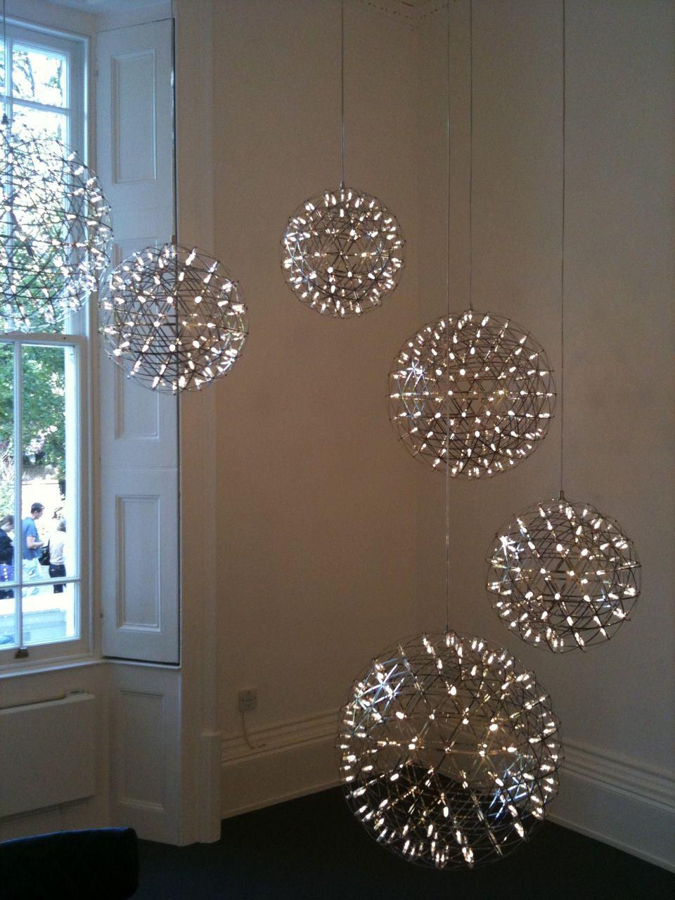 Srebrna Lampa Wisząca Spark Ball