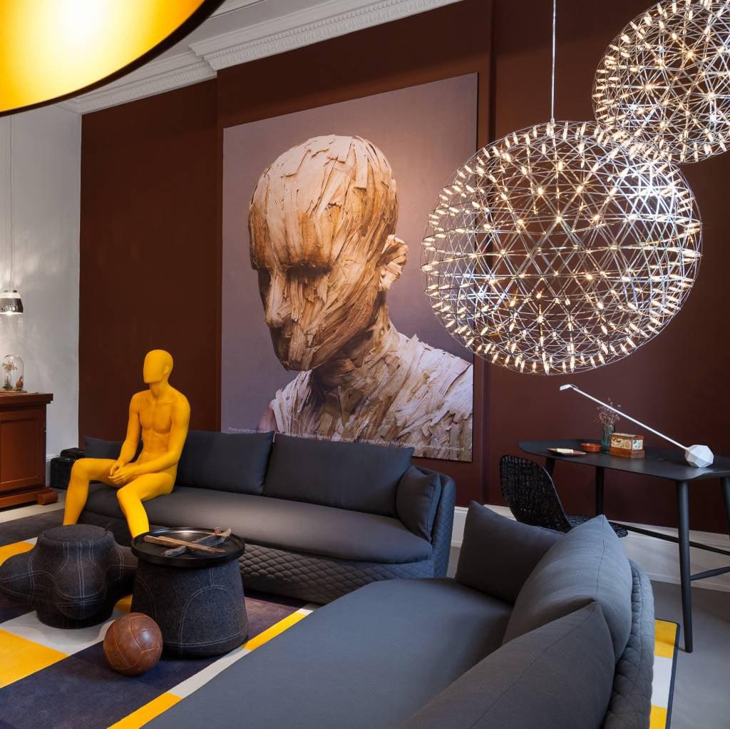Srebrna Lampa Wisząca Spark Ball
