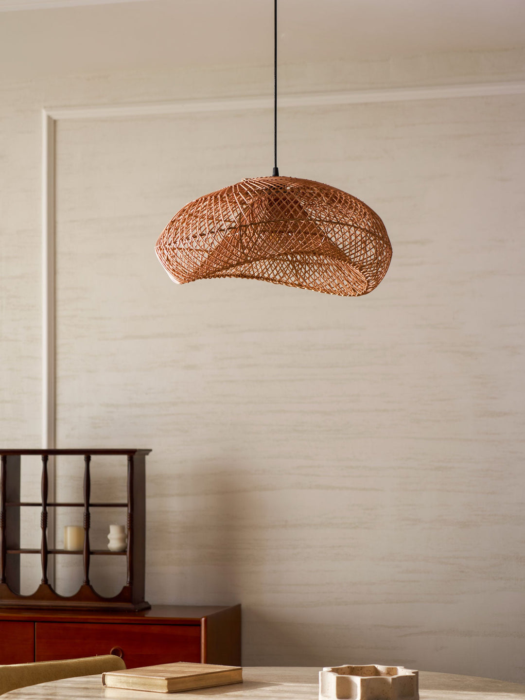 Lampa wisząca Rattan Wave