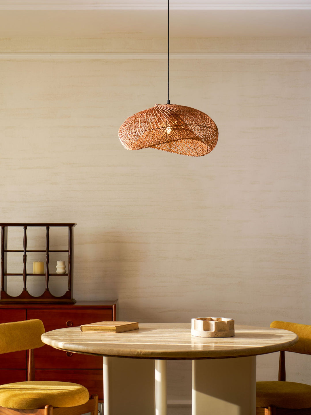 Lampa wisząca Rattan Wave