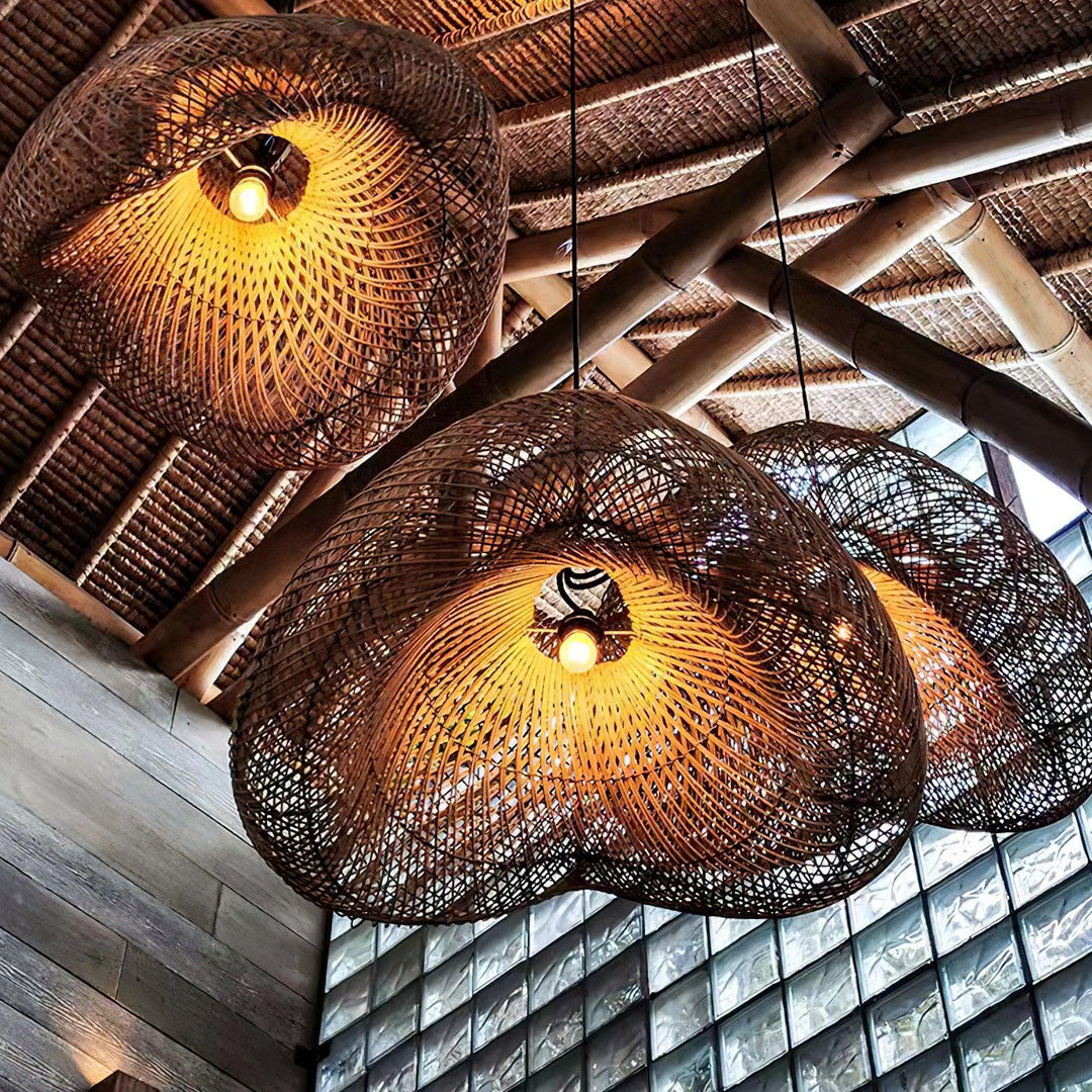 Lampa wisząca Rattan Wave