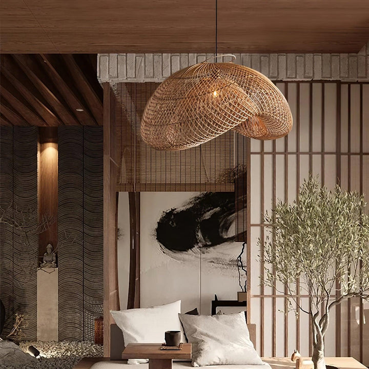 Lampa wisząca Rattan Wave