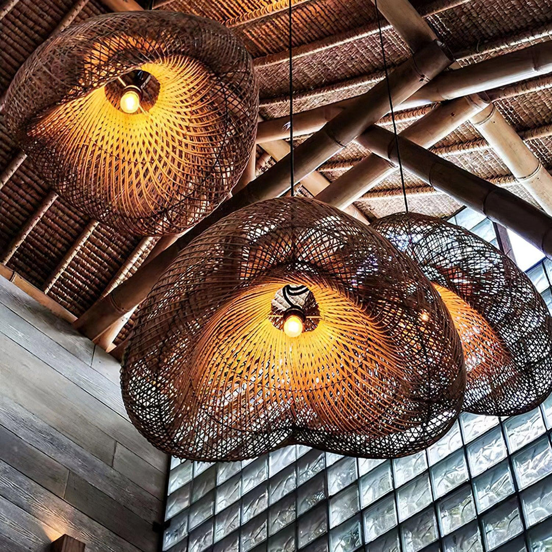 Lampa wisząca Rattan Wave