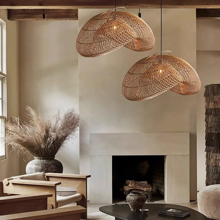Lampa wisząca Rattan Wave