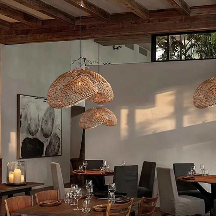 Lampa wisząca Rattan Wave