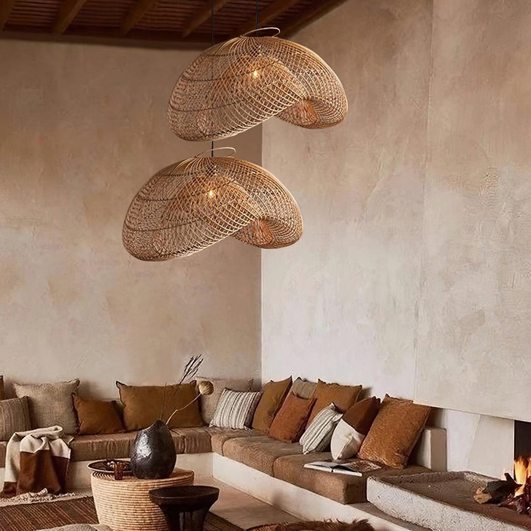 Lampa wisząca Rattan Wave