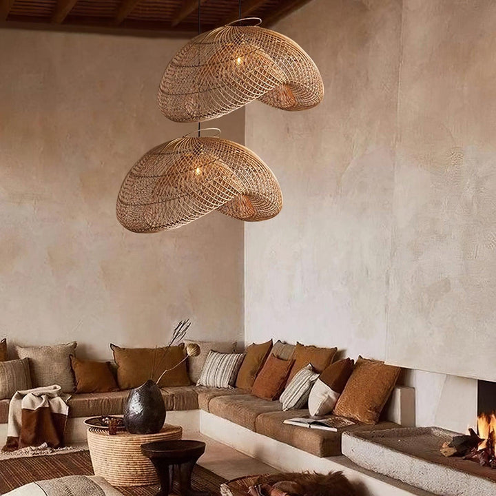 Lampa wisząca Rattan Wave