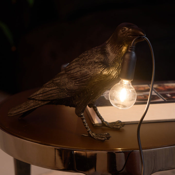 Lampa stołowa z żywicy Kruka