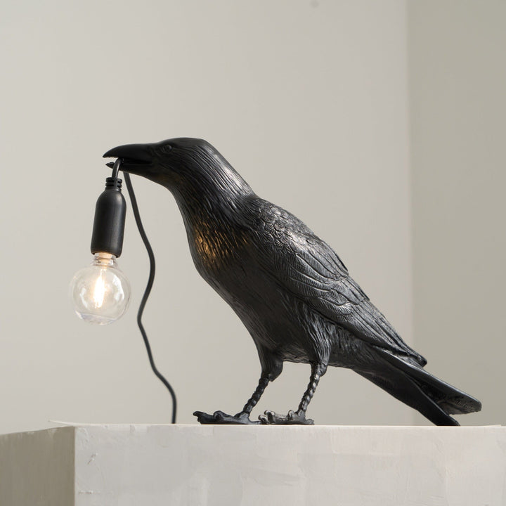 Lampa stołowa z żywicy Kruka