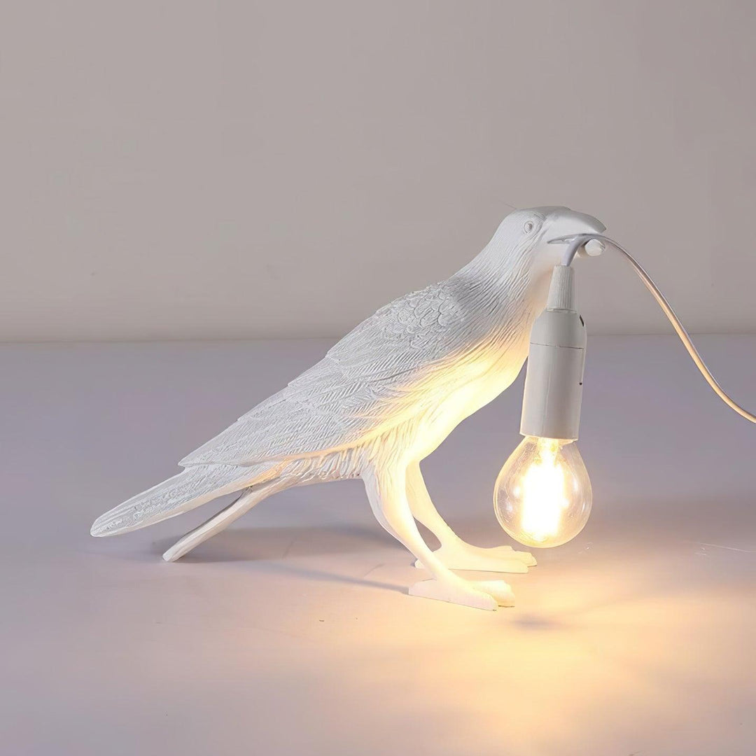 Lampa stołowa z żywicy Kruka