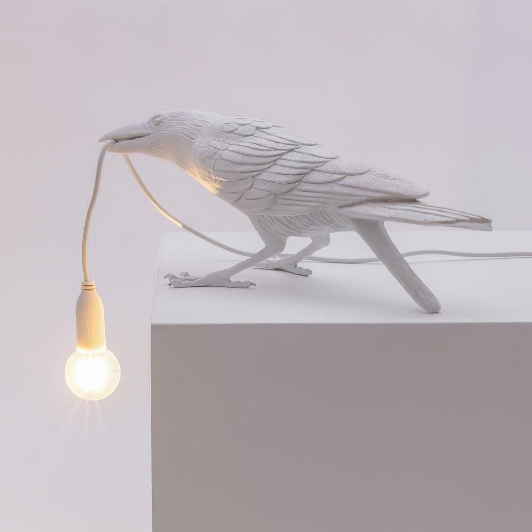 Lampa stołowa z żywicy Kruka