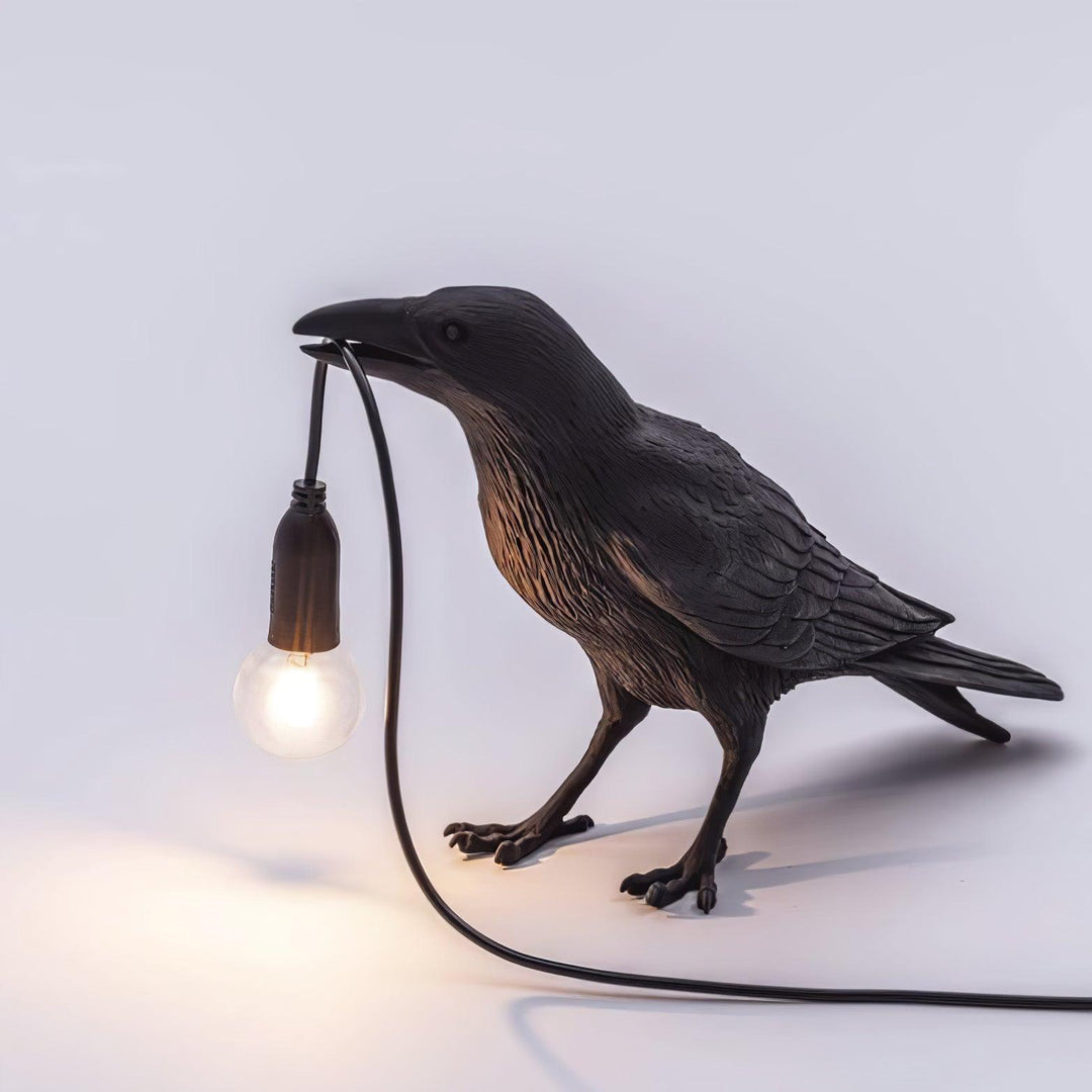 Lampa stołowa z żywicy Kruka